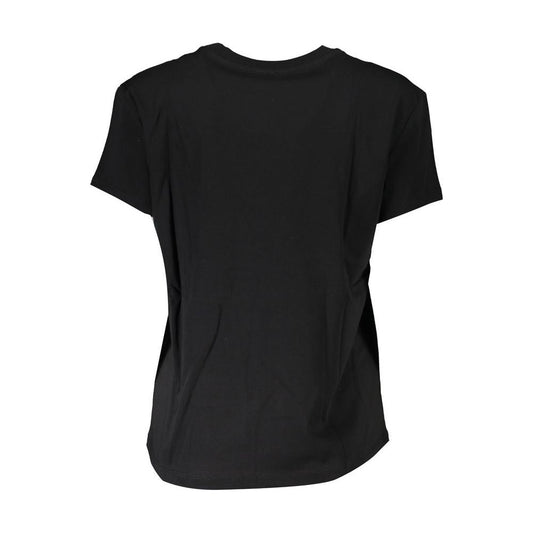 Black Cotton Tops & T-Shirt