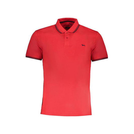 Red Cotton Polo Shirt