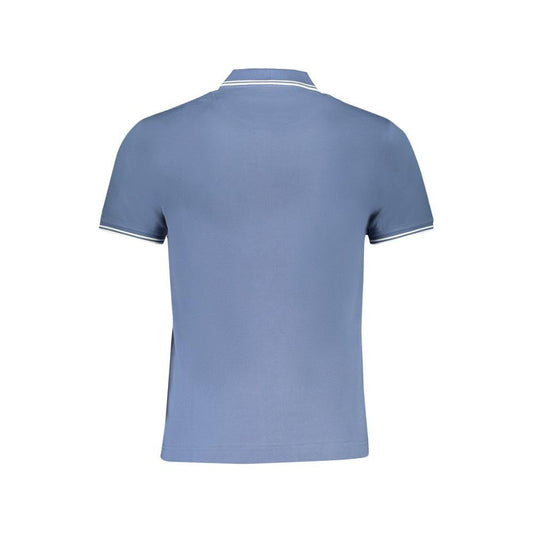 Blue Cotton Polo Shirt