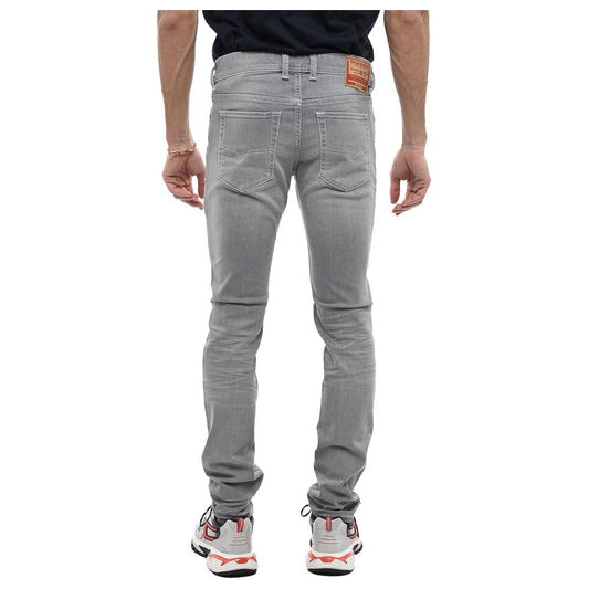 Gray Cotton Jeans & Pant