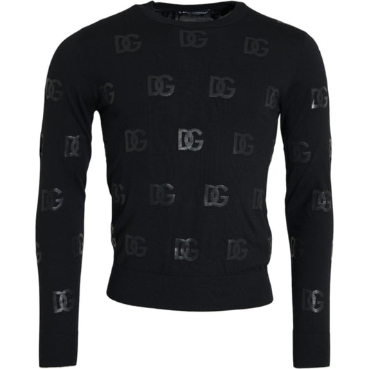 Black DG Logo Pullover Sweatshirt Sweater