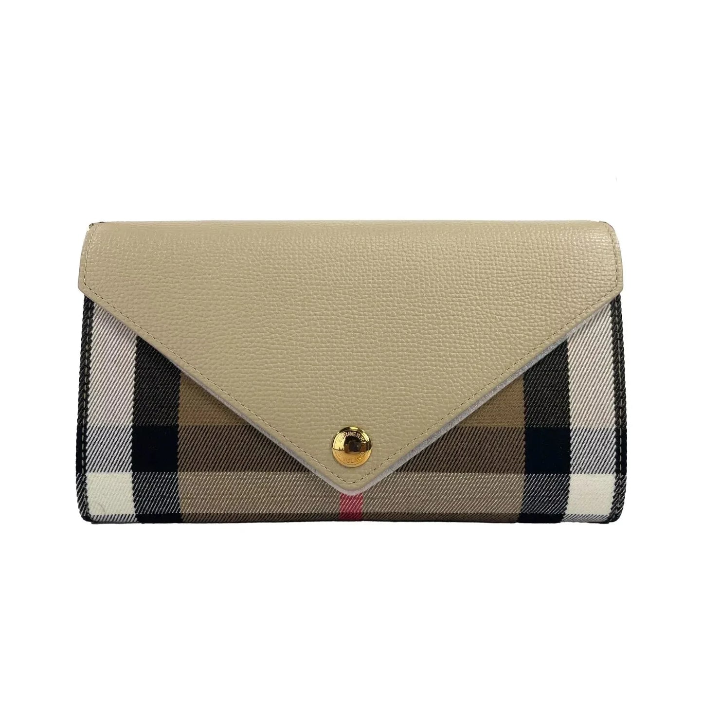 Hannah Small House Check Coca Leather Crossbody Bag