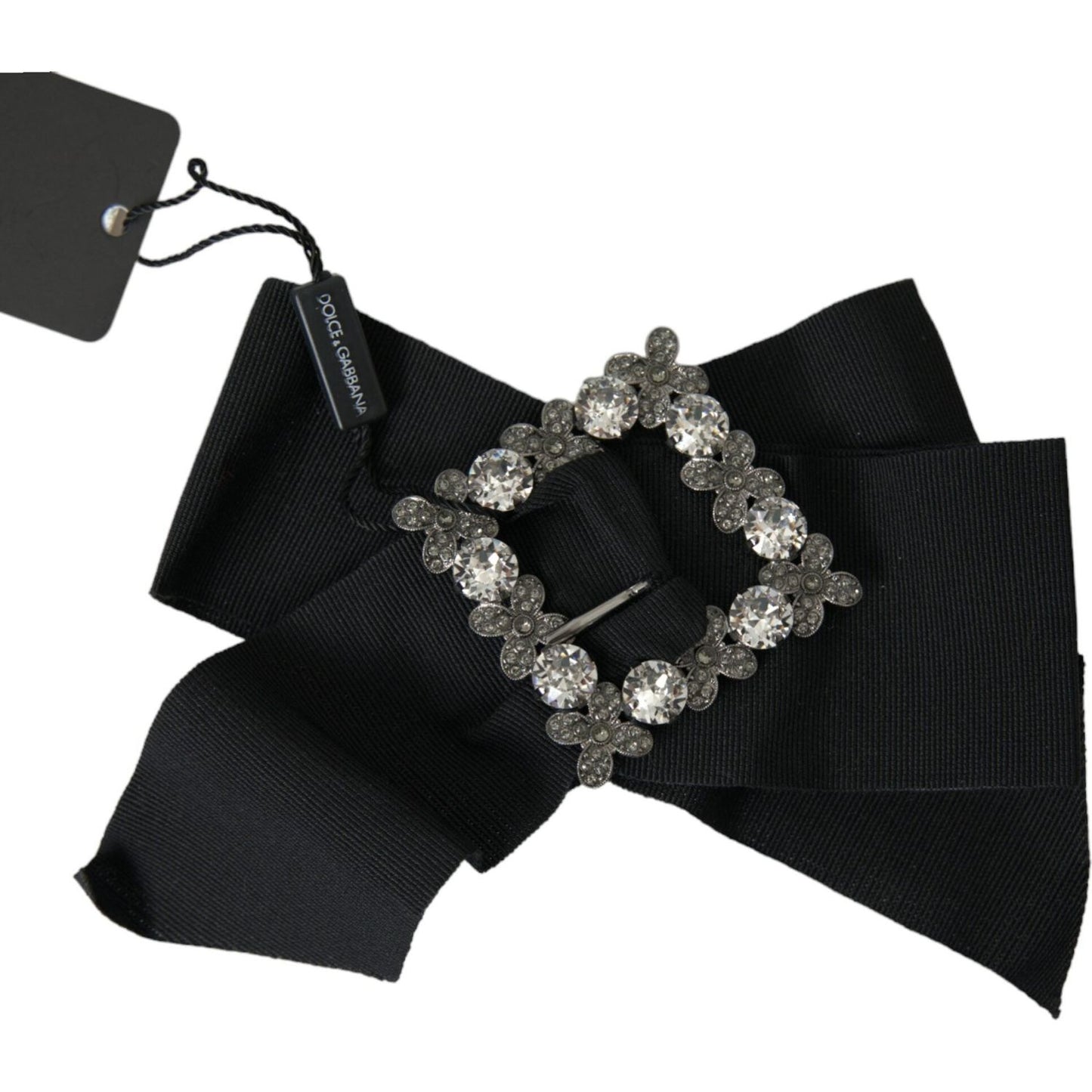 Black Swarovski Crystal Embellished Hair Clip