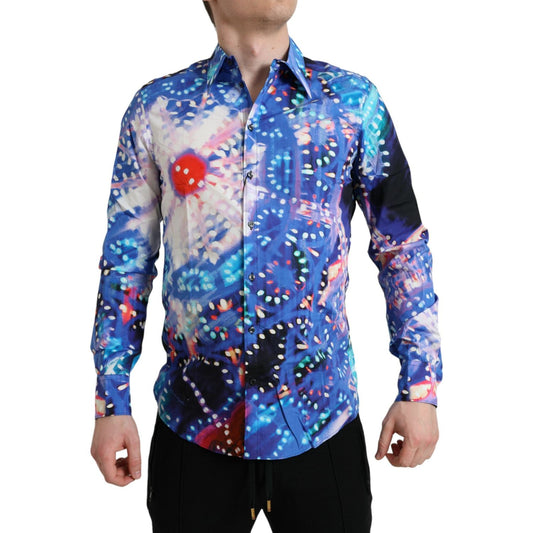 Multicolor Luminarie Slim MARTINI Shirt Dolce & Gabbana