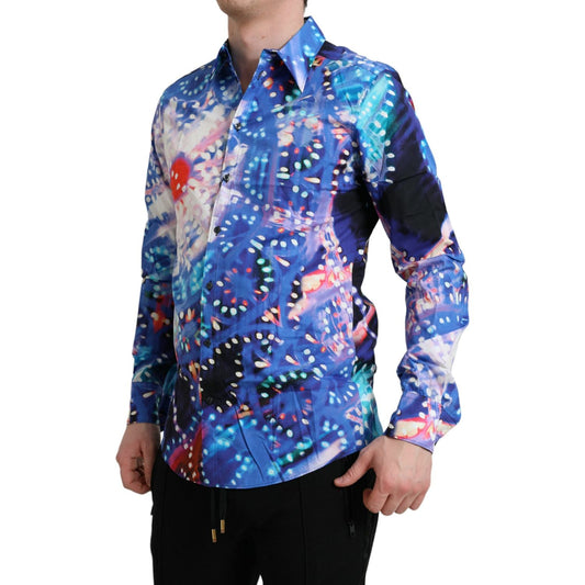 Multicolor Luminarie Slim MARTINI Shirt Dolce & Gabbana