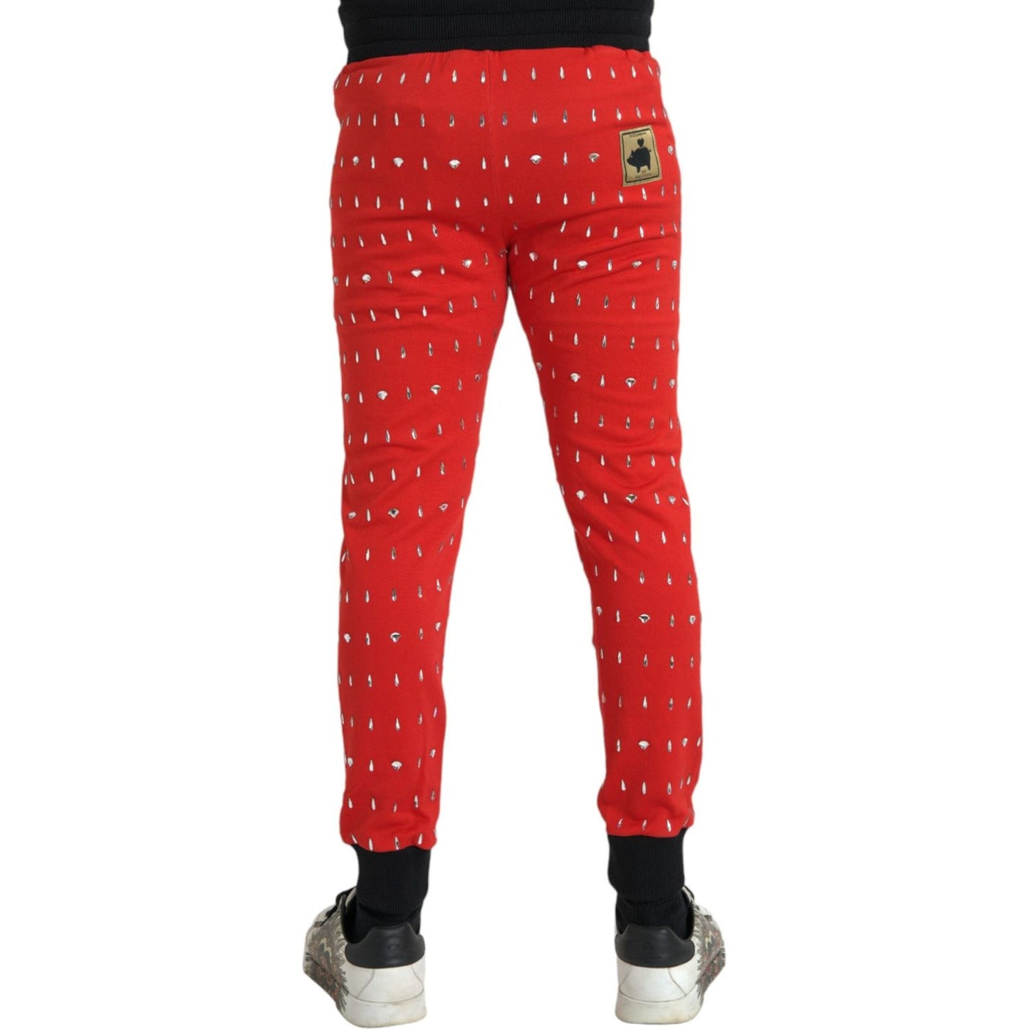 Red Year Of The Pig Jogger Sweatpants Pants