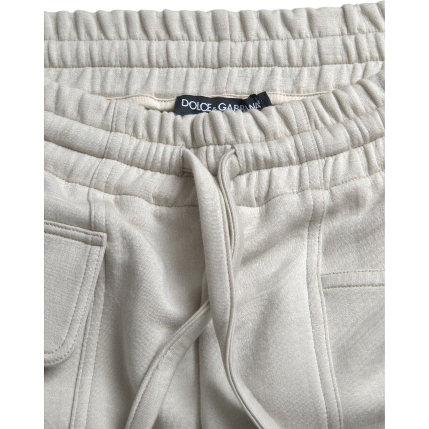 Off White Viscose Cargo Jogger Sweatpants Pants