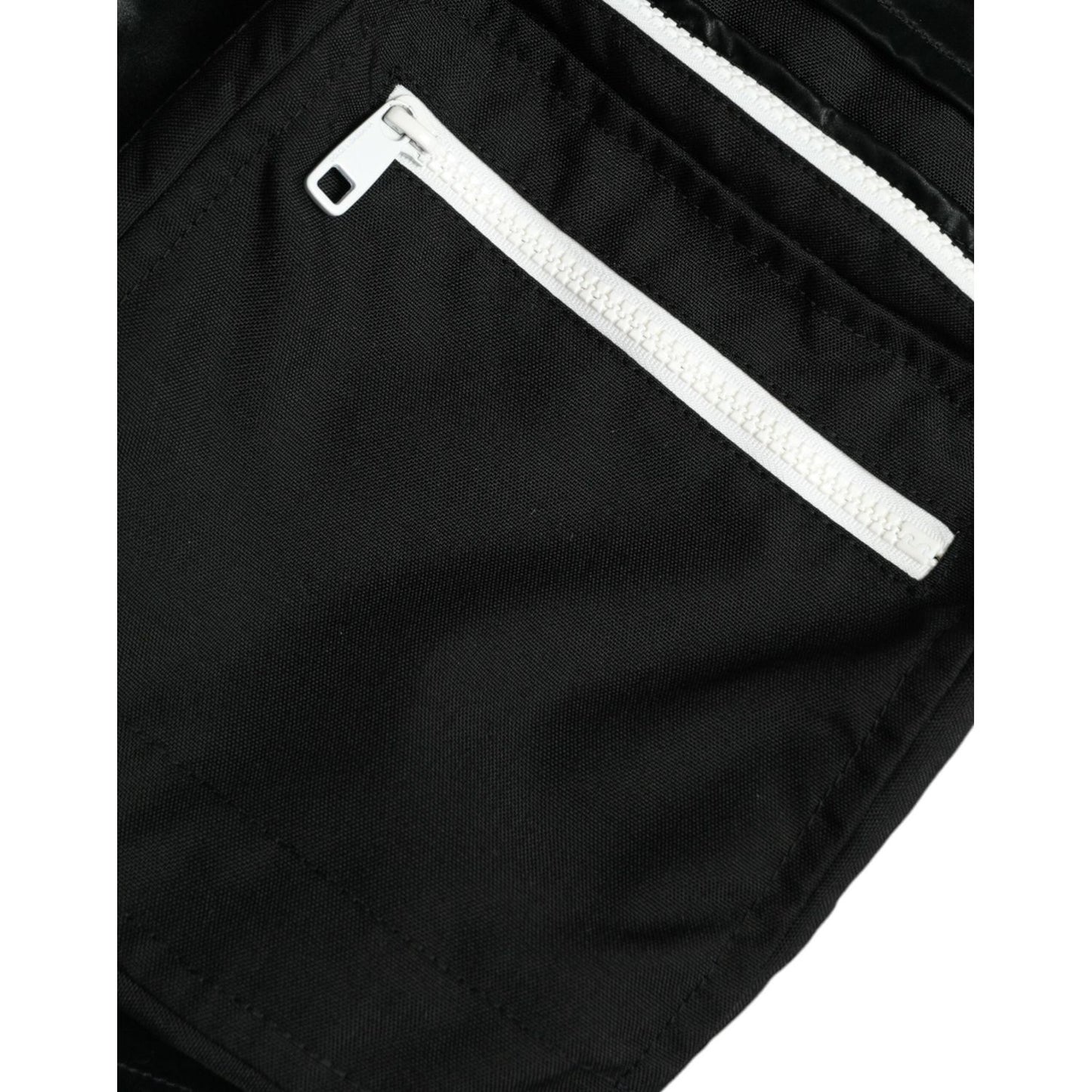 Black Nylon Cargo Jogger Men Sweatpants Pants