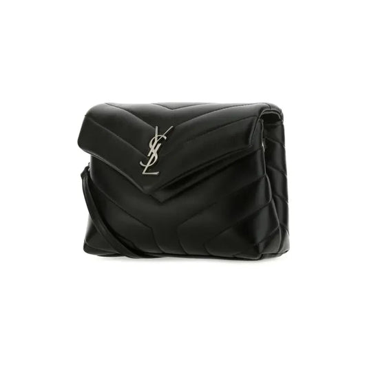 Black Leather Toy Loulou Crossbody Bag