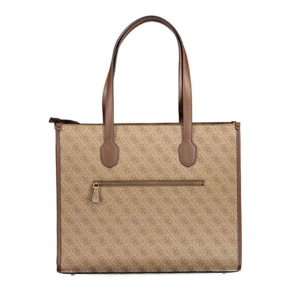 Beige Polyethylene Handbag