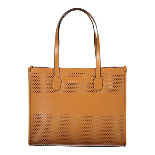 Brown Polyethylene Handbag