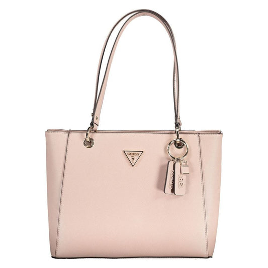 Pink Polyethylene Handbag