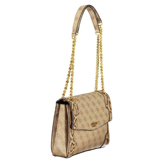 Beige Polyethylene Handbag