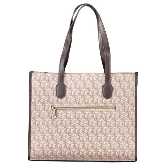 Beige Polyethylene Handbag