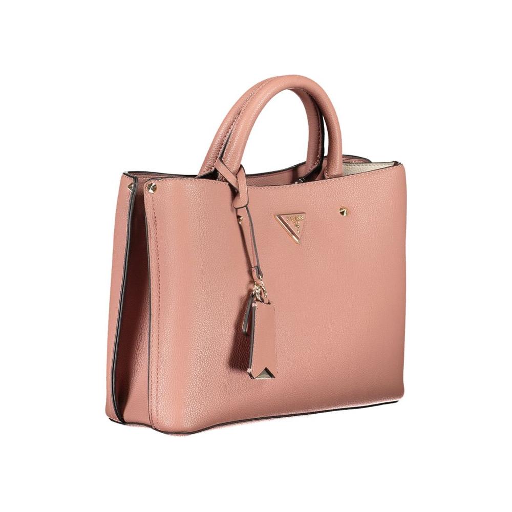 Pink Polyethylene Handbag