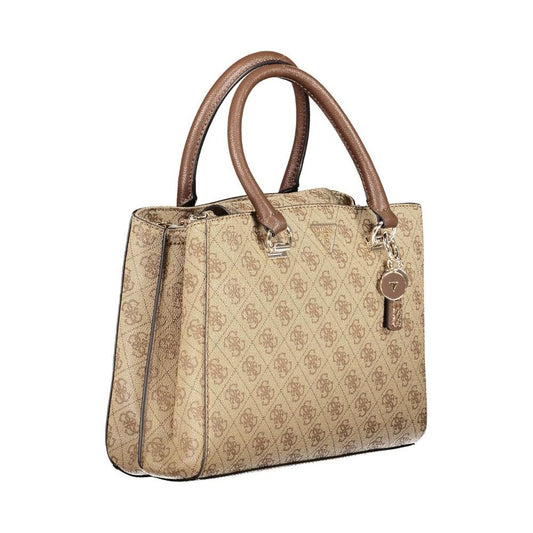 Beige Polyethylene Handbag