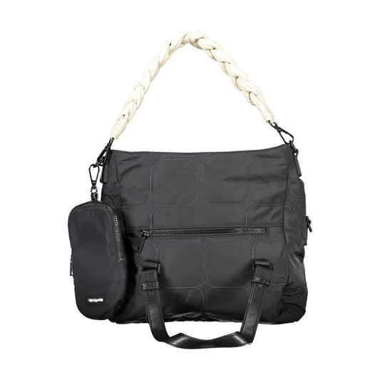 Black Polyester Handbag