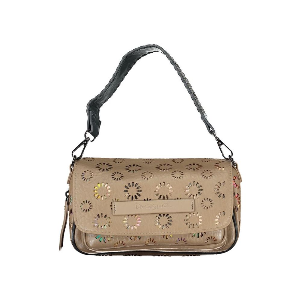 Beige Polyethylene Handbag