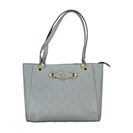 Light Blue Polyethylene Handbag