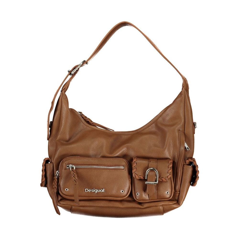 Brown Polyethylene Handbag