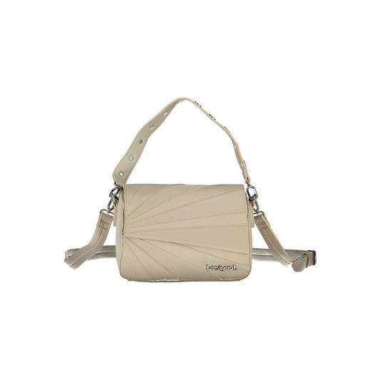 Beige Polyethylene Handbag