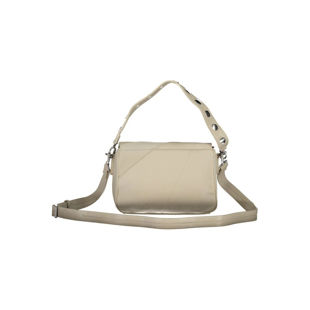 Beige Polyethylene Handbag