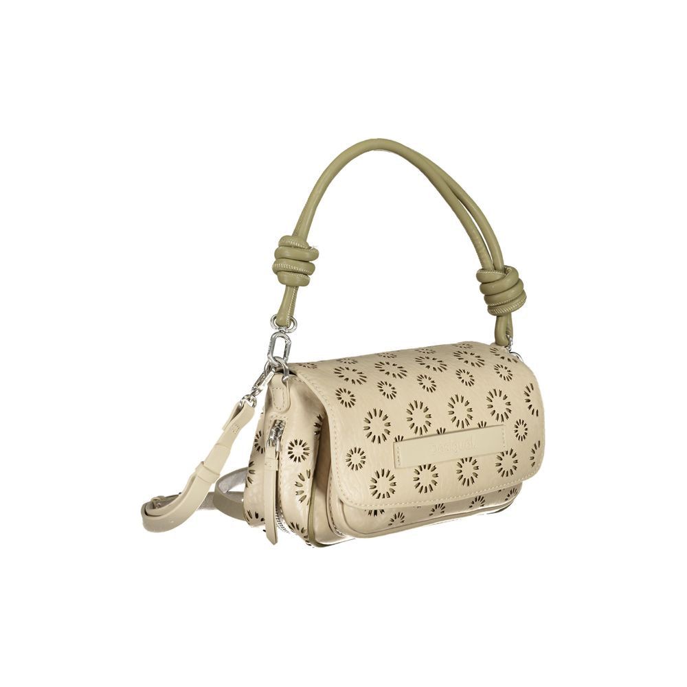 Beige Polyethylene Handbag