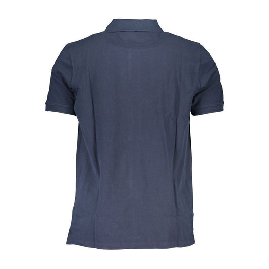 Blue Cotton Polo Shirt