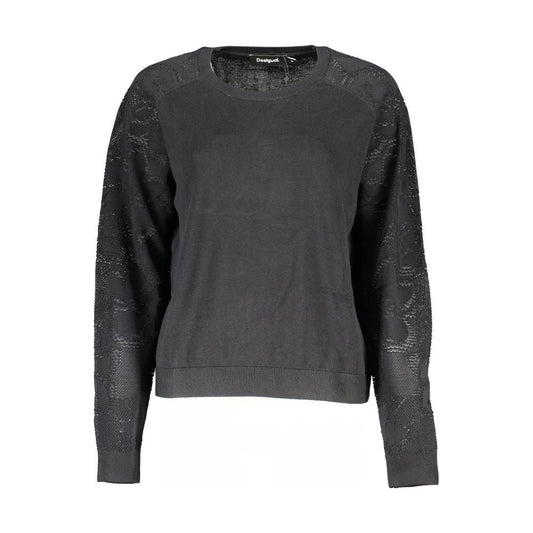 Black Cotton Sweater