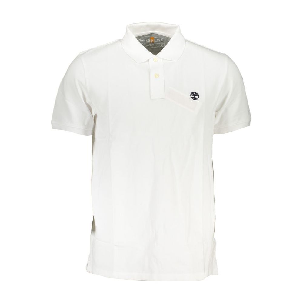 White Cotton Polo Shirt