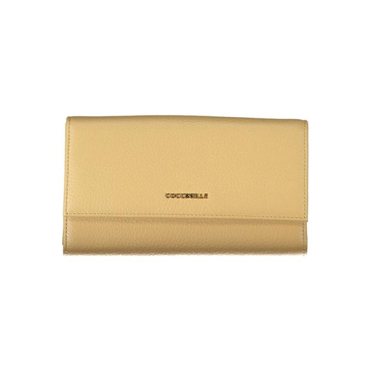 Beige Leather Wallet