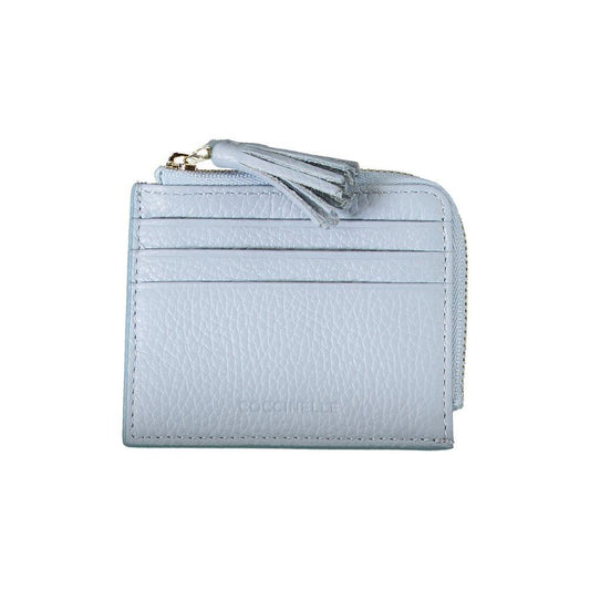 Light Blue Leather Wallet