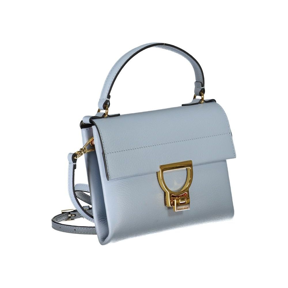 Light Blue Leather Handbag