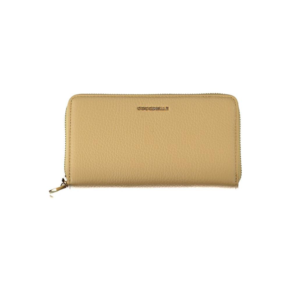 Beige Leather Wallet