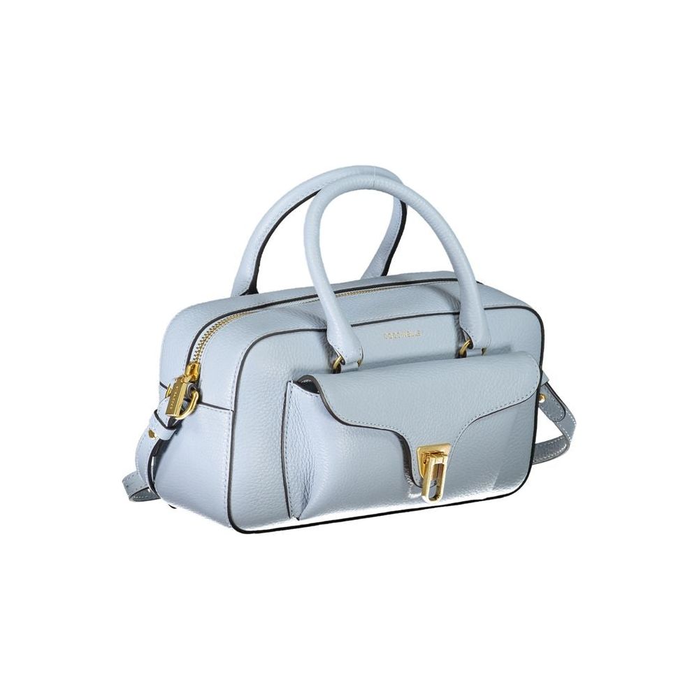 Light Blue Leather Handbag