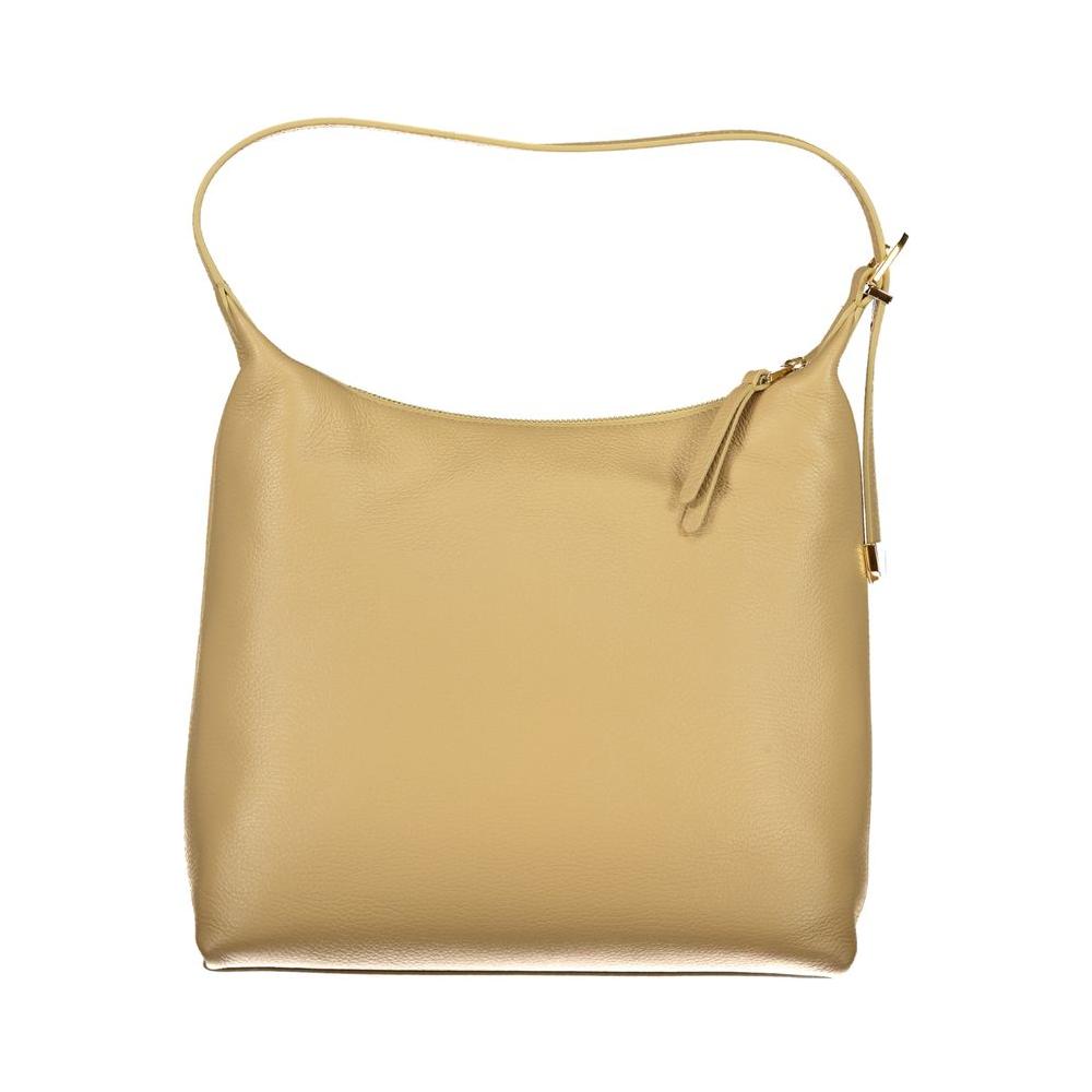 Beige Leather Handbag