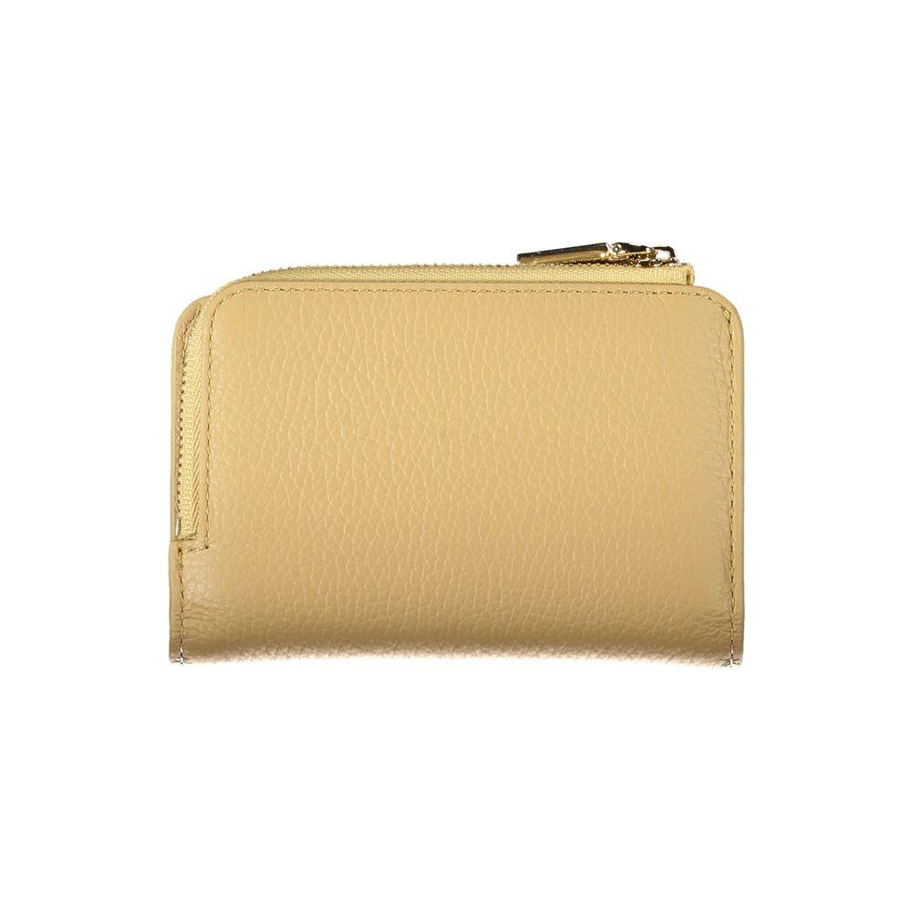 Beige Leather Wallet