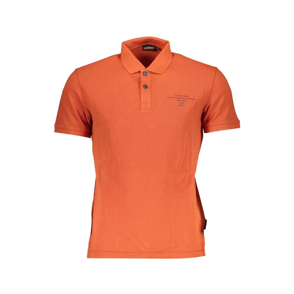 Orange Cotton Polo Shirt