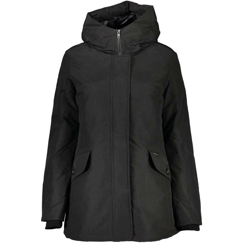 Black Cotton Jackets & Coat