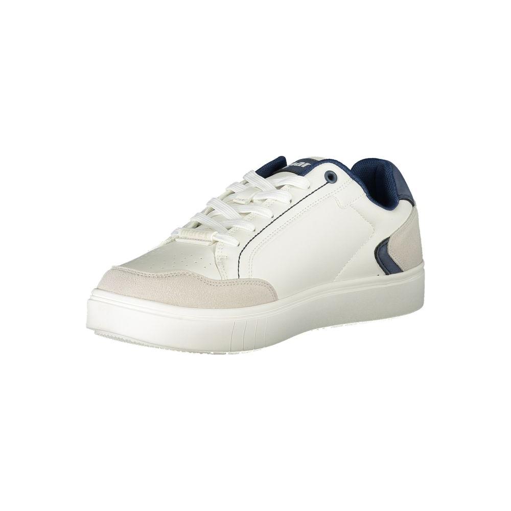 White Polyester Sneaker