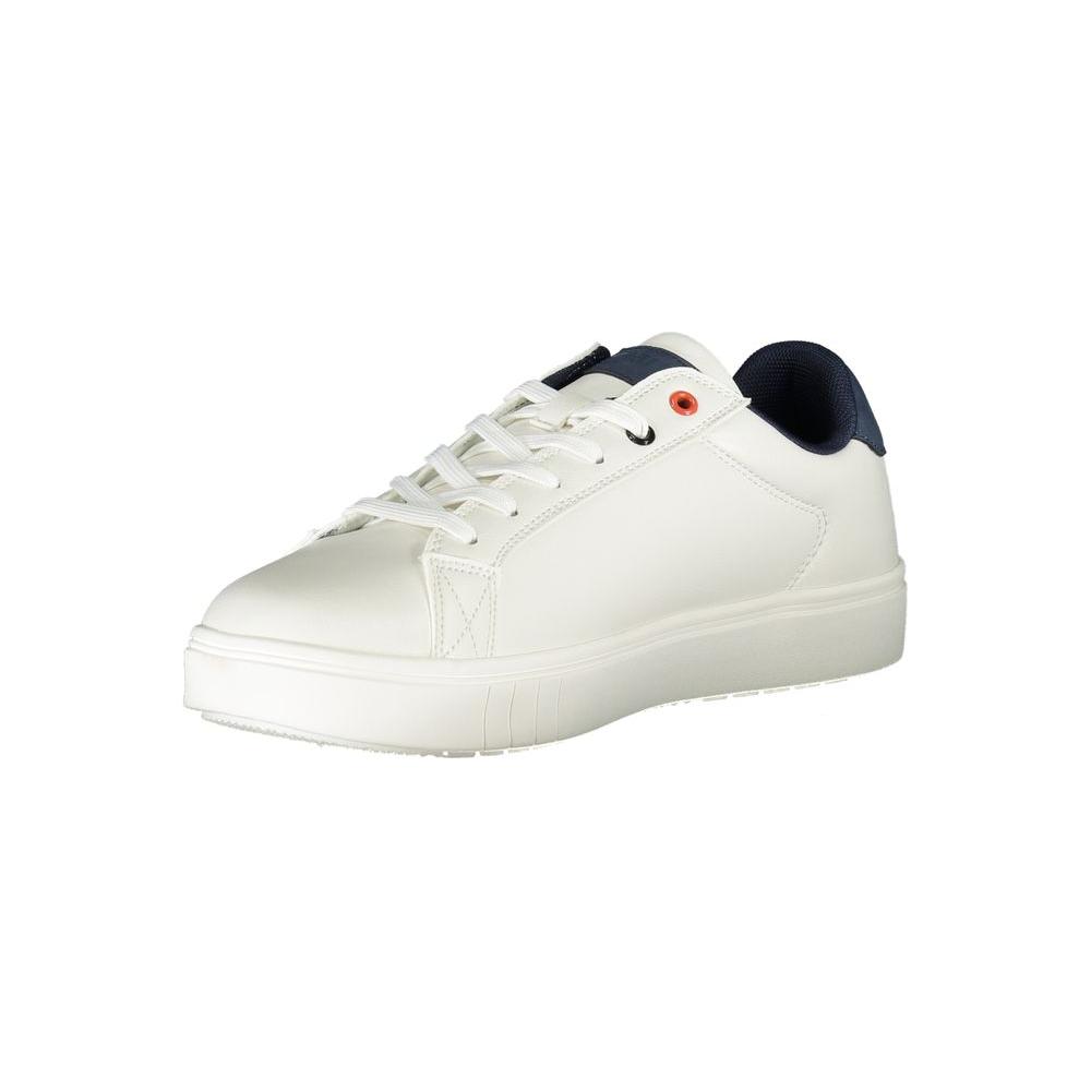 White Polyester Sneaker