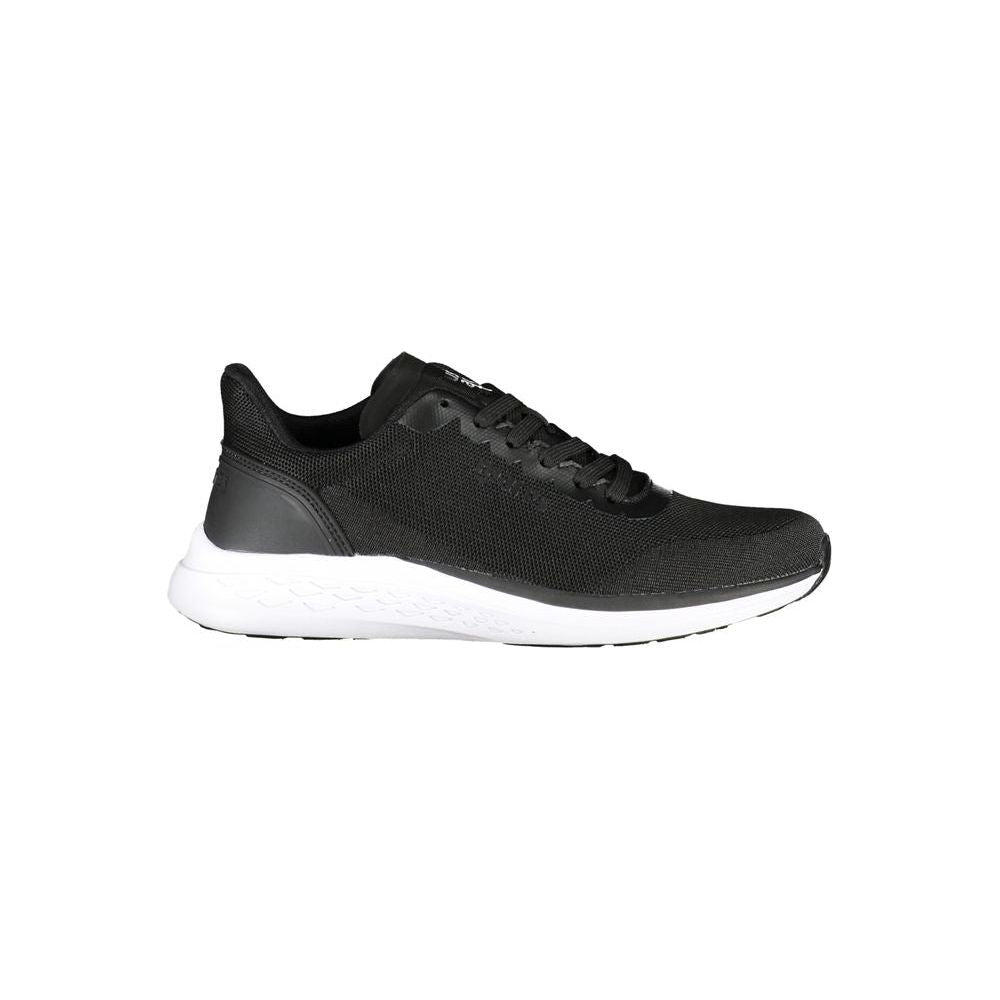 Black Polyester Sneaker