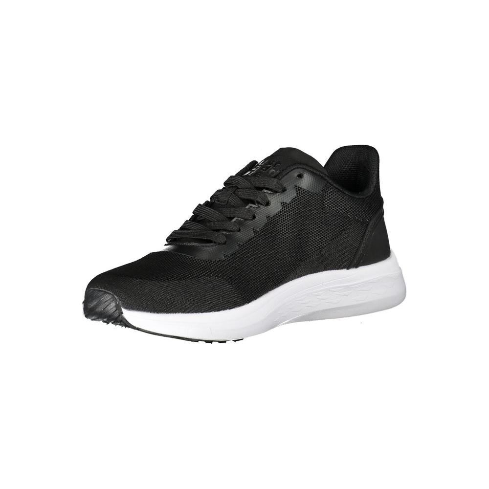 Black Polyester Sneaker