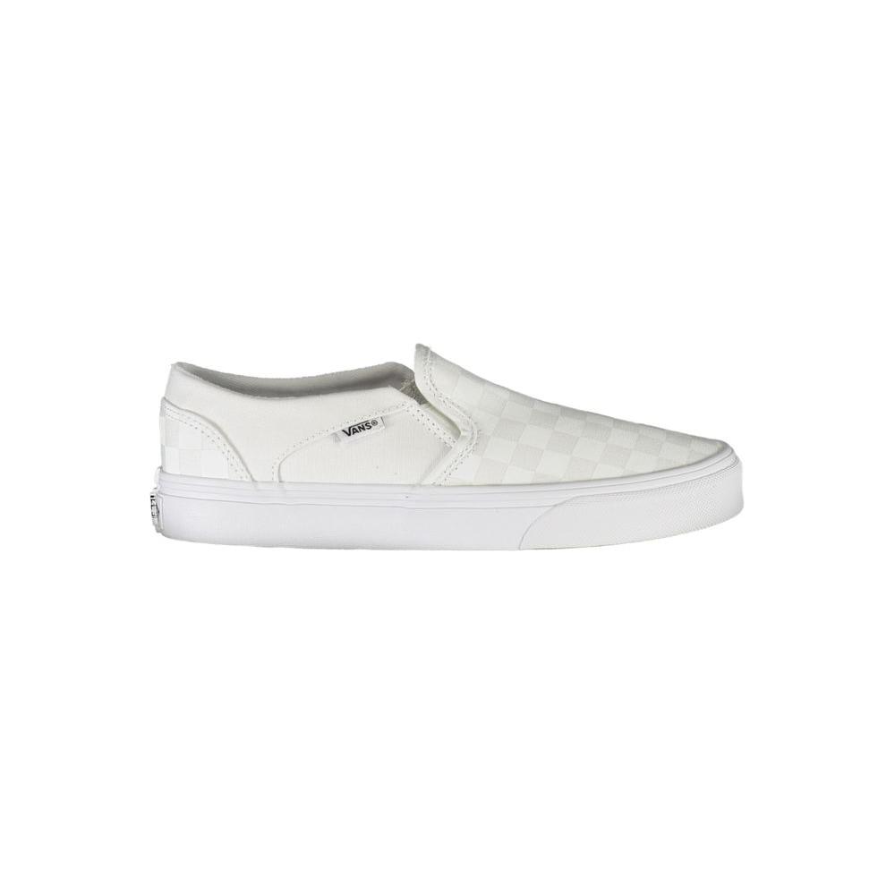 White Polyester Sneaker