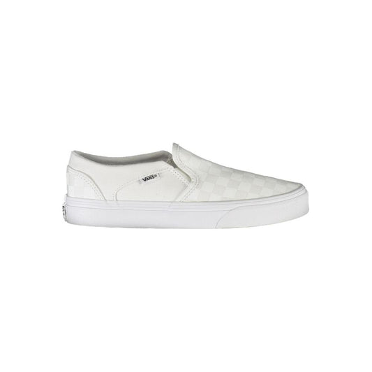 White Polyester Sneaker