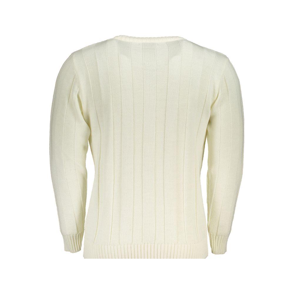 White Fabric Sweater