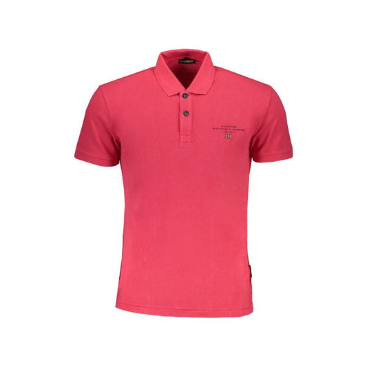 Pink Cotton Polo Shirt