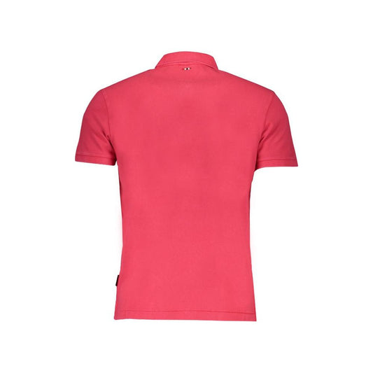 Pink Cotton Polo Shirt