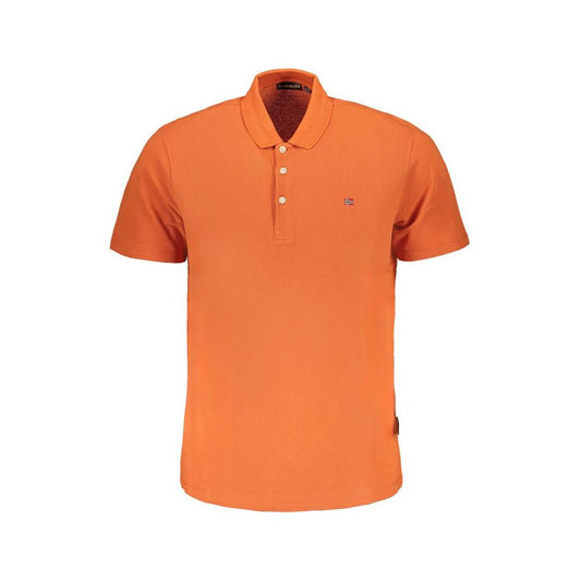 Orange Cotton Polo Shirt