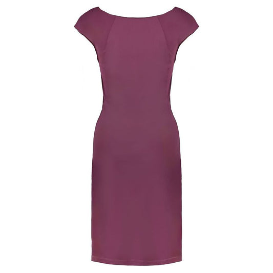 Purple Elastane Dress